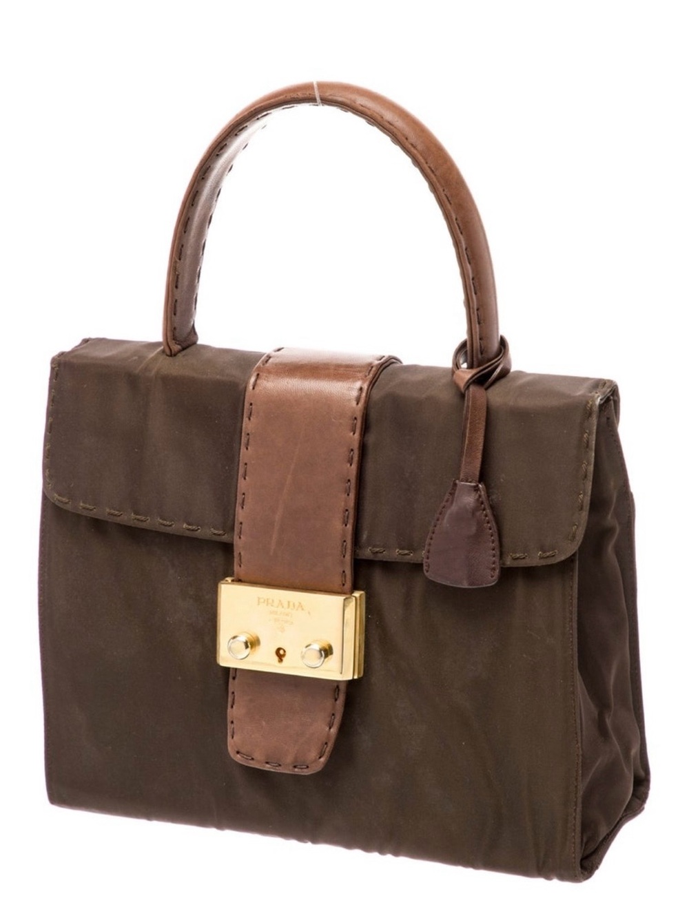 Authentic Vintage Prada Tessuto Top Handle Handbag. - Picture 2 of 6